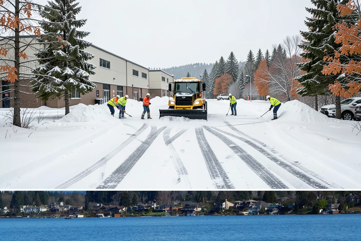 Backhoe Snow Removal in Lake Stevens, Snohomish County, WA - Backhoe snow removal is typically needed mid-to-late winter, from January through February, after piles build across a storm...