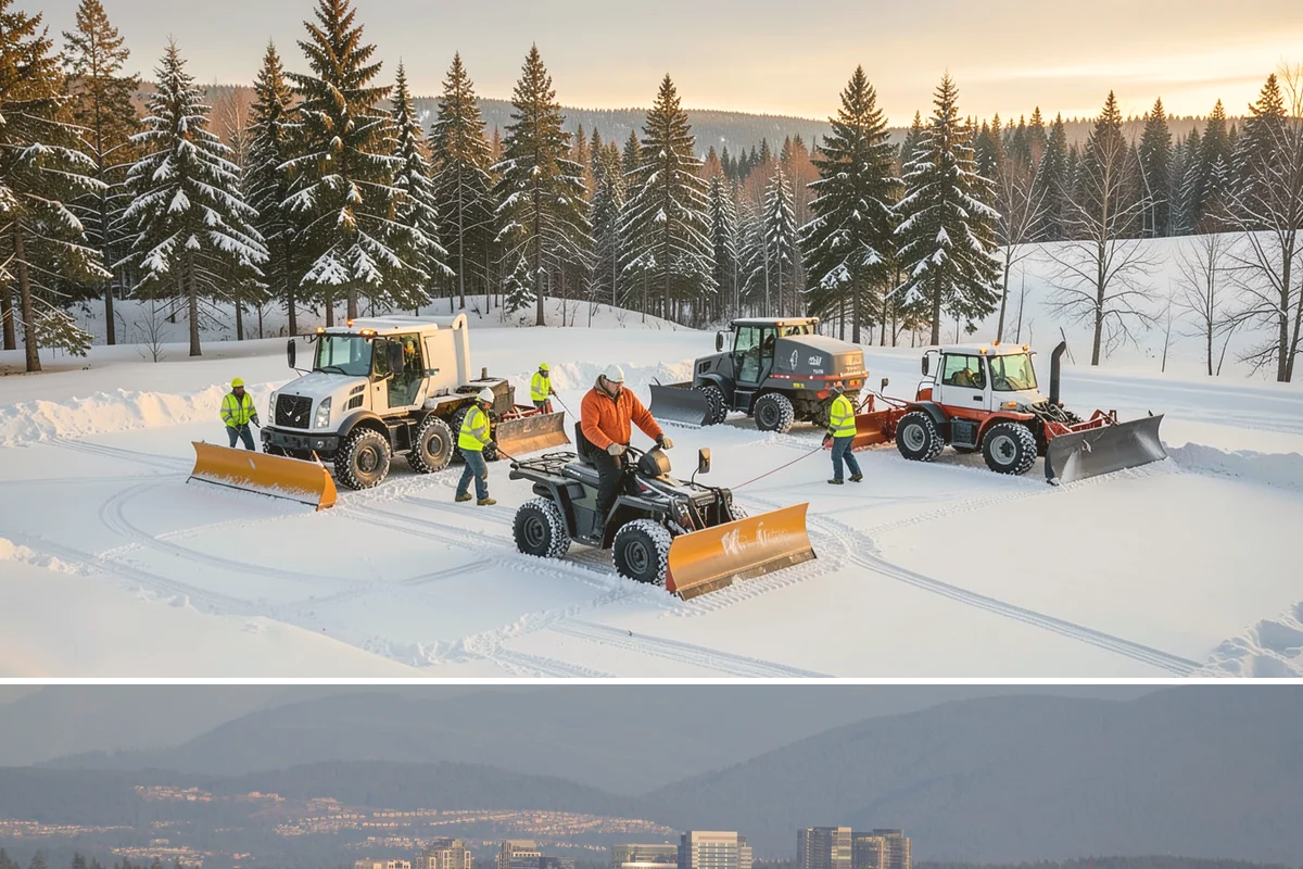 Backhoe Snow Removal in Medina, King County, WA - Backhoe snow removal is typically needed mid-to-late winter, from January through February, after piles build across a storm...