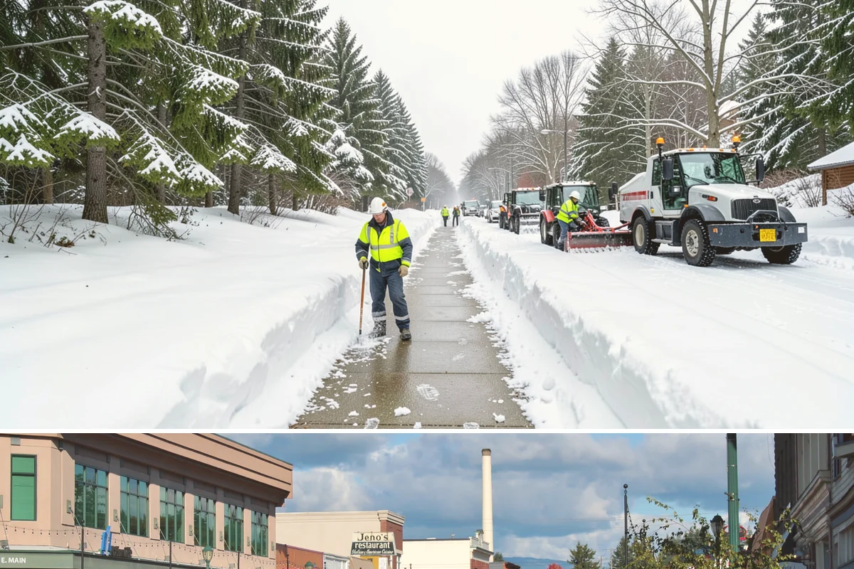 Backhoe Snow Removal in Monroe, Snohomish County, WA - Backhoe snow removal is typically needed mid-to-late winter, from January through February, after piles build across a storm...