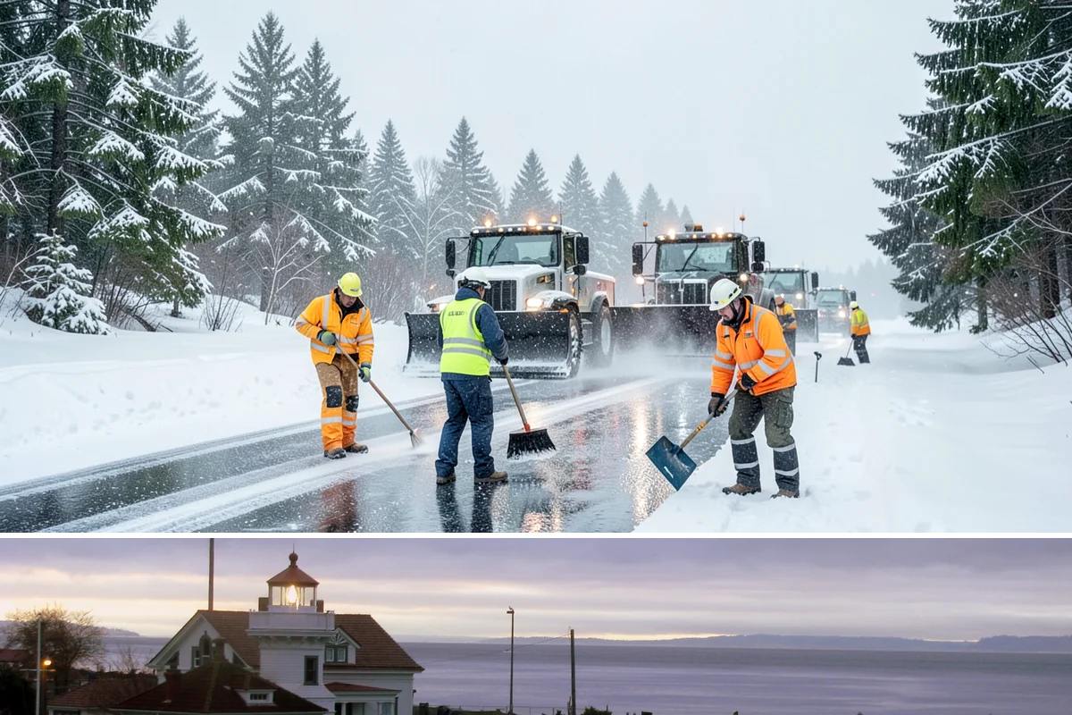 Backhoe Snow Removal in Mukilteo, Snohomish County, WA - Backhoe snow removal is typically needed mid-to-late winter, from January through February, after piles build across a storm...
