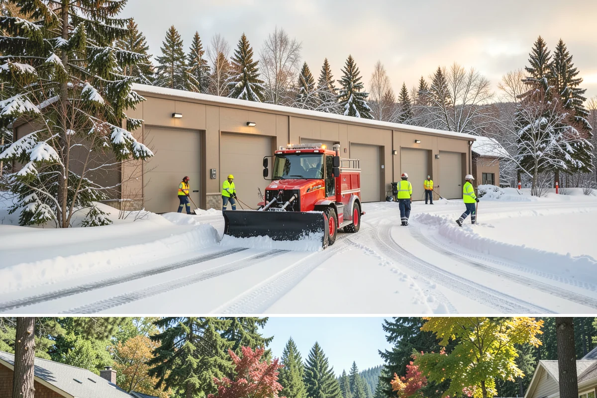 Backhoe Snow Removal in Orting, Pierce County, WA - Backhoe snow removal is typically needed mid-to-late winter, from January through February, after piles build across a storm...