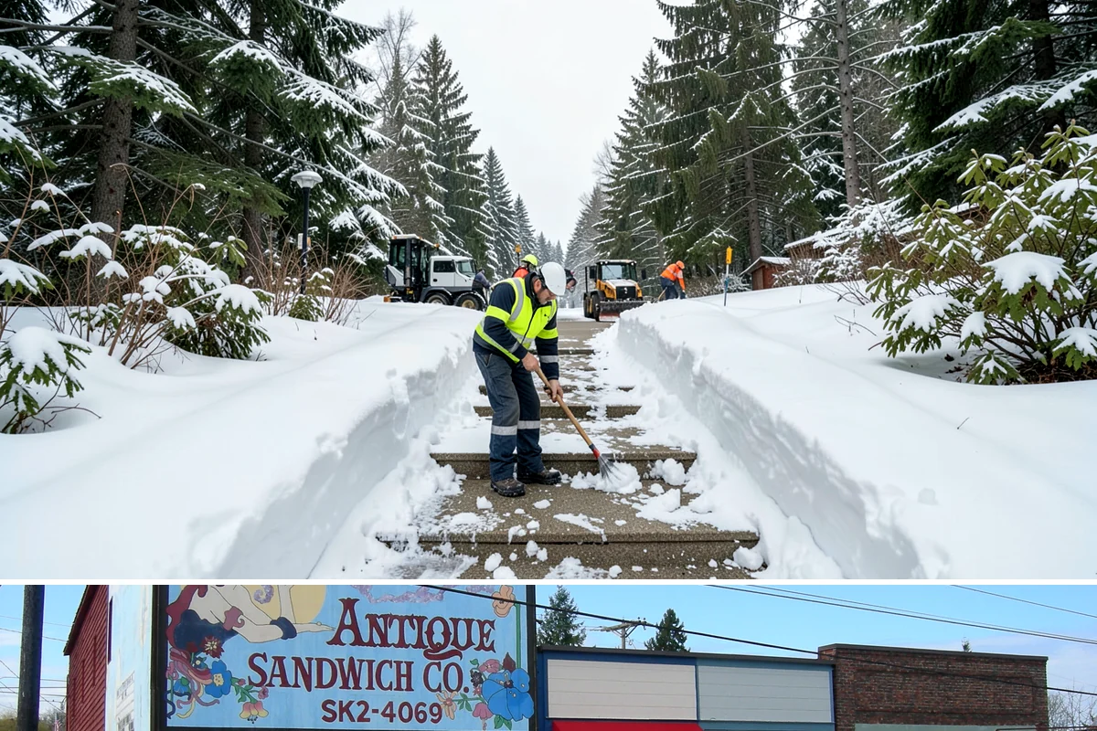 Backhoe Snow Removal in Ruston, Pierce County, WA - Backhoe snow removal is typically needed mid-to-late winter, from January through February, after piles build across a storm...
