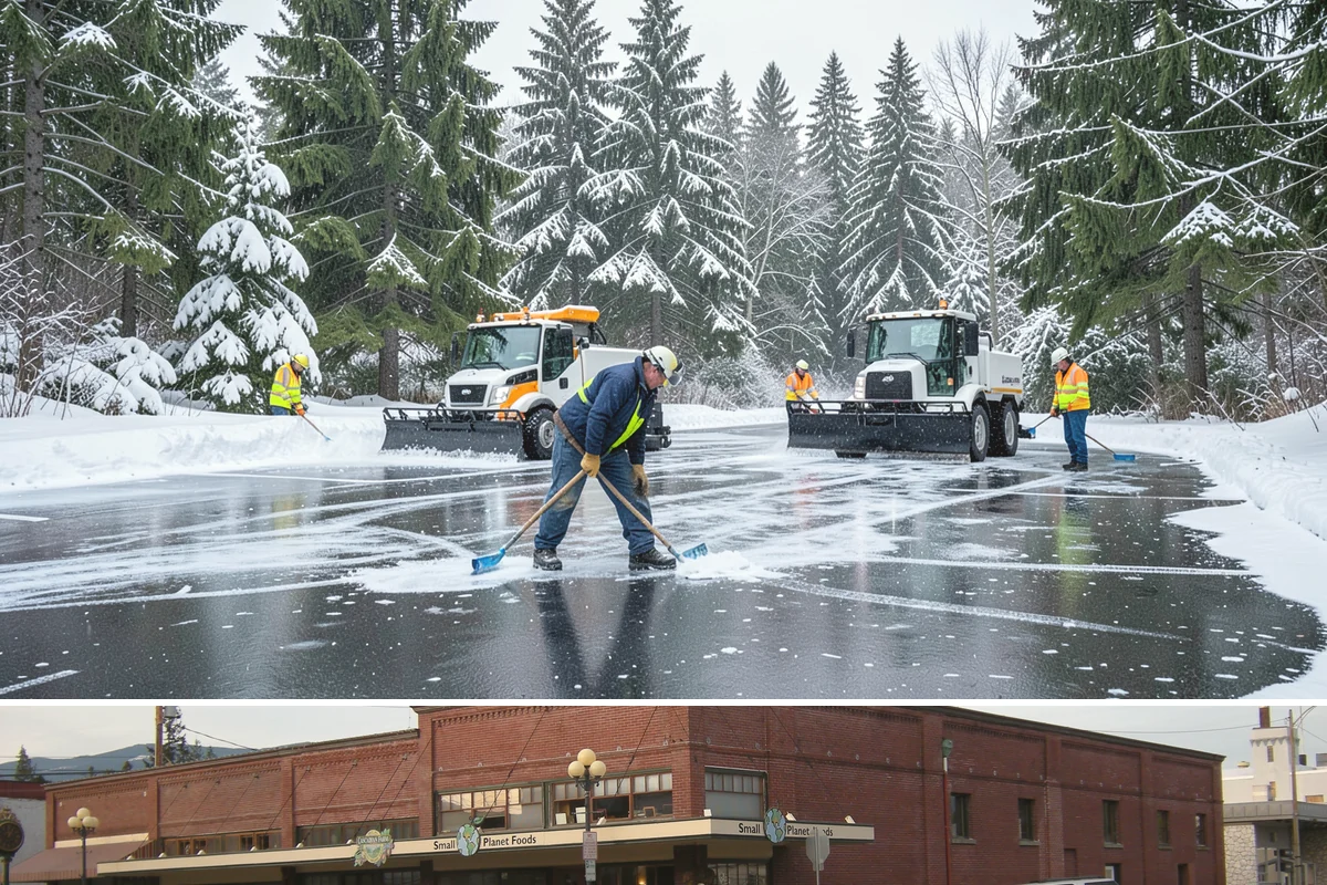 Backhoe Snow Removal in Sedro-Woolley, Skagit County, WA - Backhoe snow removal is typically needed mid-to-late winter, from January through February, after piles build across a storm...