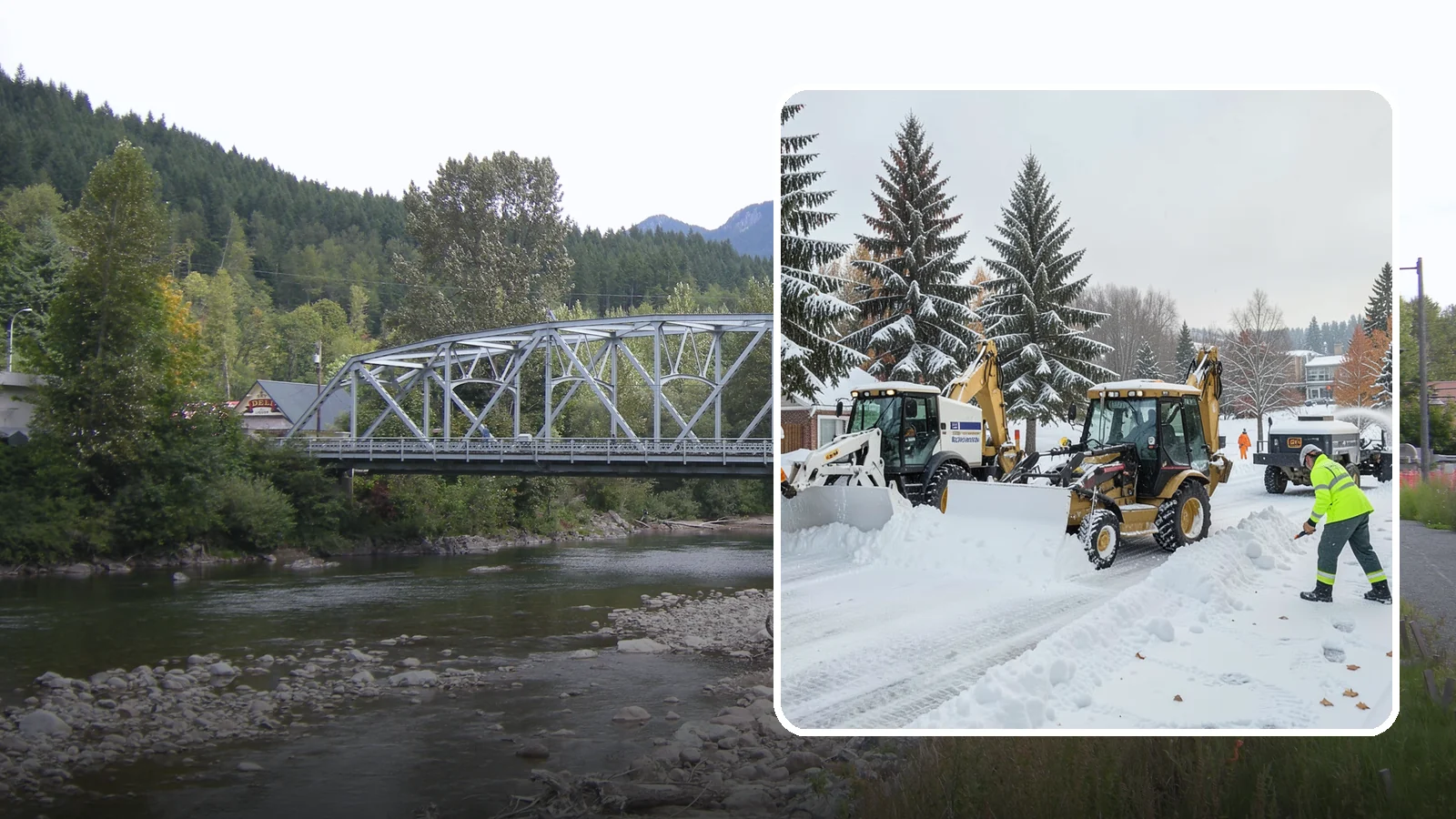 Backhoe Snow Removal in Skykomish, King County, WA - Our backhoes tackle deep, packed, and piled snow that lighter equipment cannot move.
