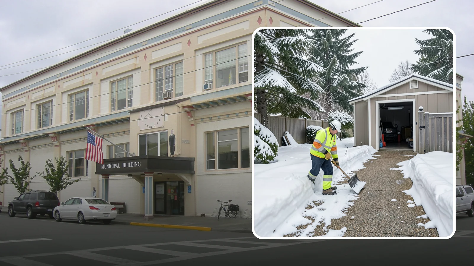 Backyard Walkway Clearing in Anacortes, Skagit County, WA - We open backyard paths to sheds, gates, and utility areas that homeowners still need to reach after a snowfall.