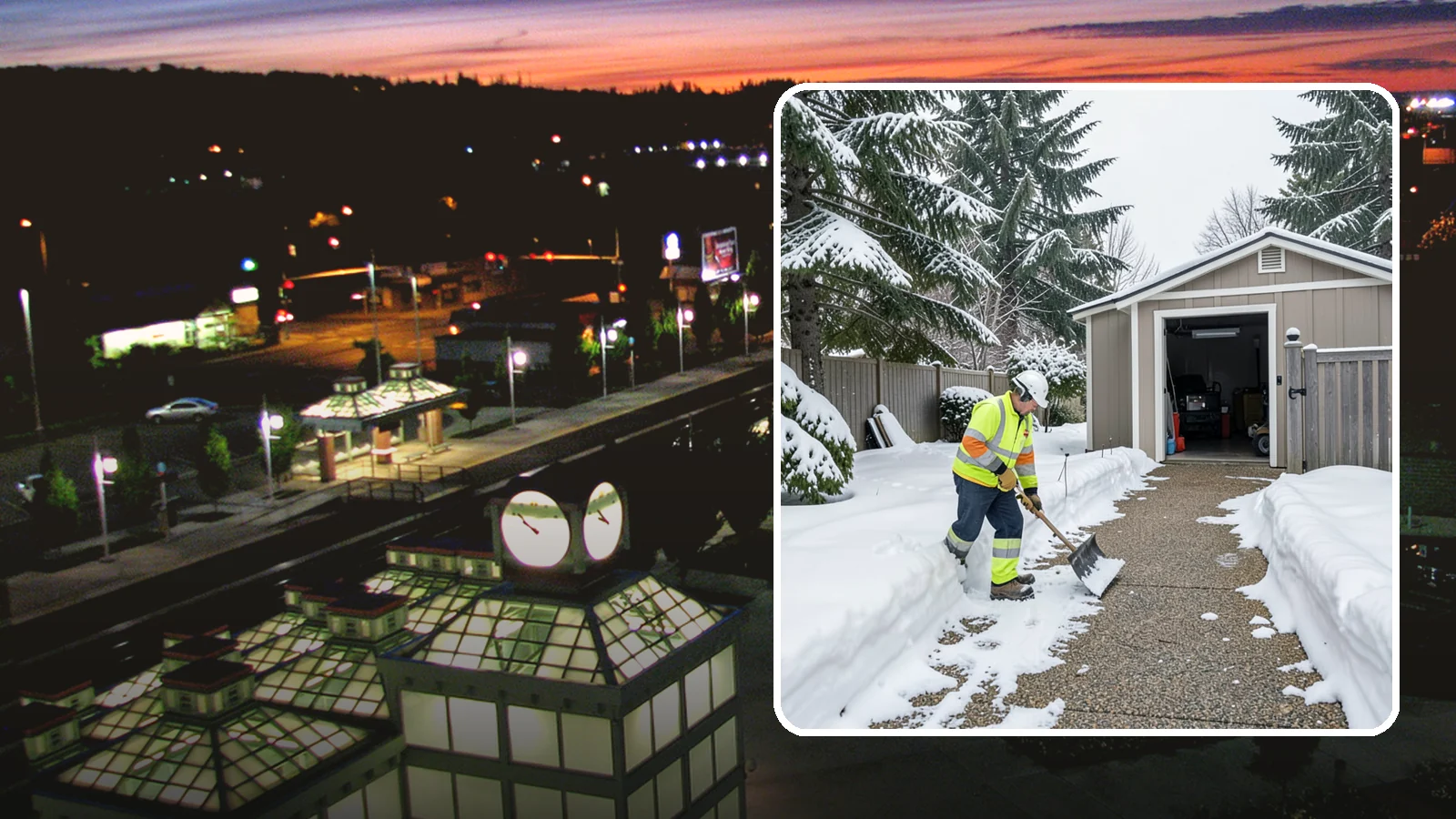 Backyard Walkway Clearing in Auburn, King County, WA - We open backyard paths to sheds, gates, and utility areas that homeowners still need to reach after a snowfall.