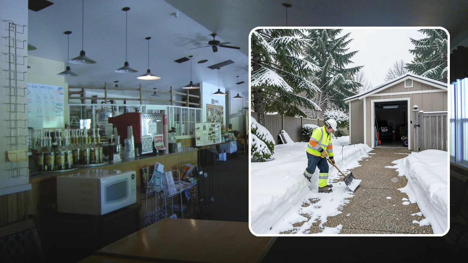 Backyard Walkway Clearing in Black Diamond, King County, WA - We open backyard paths to sheds, gates, and utility areas that homeowners still need to reach after a snowfall.
