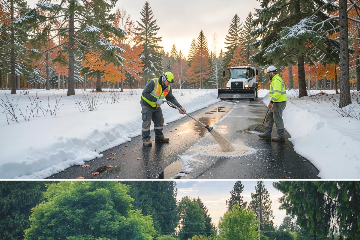 Backyard Walkway Clearing in Bonney Lake, Pierce County, WA - Backyard paths matter most through the deep-winter weeks when shaded, tree-lined routes stay frozen long after open areas clear.