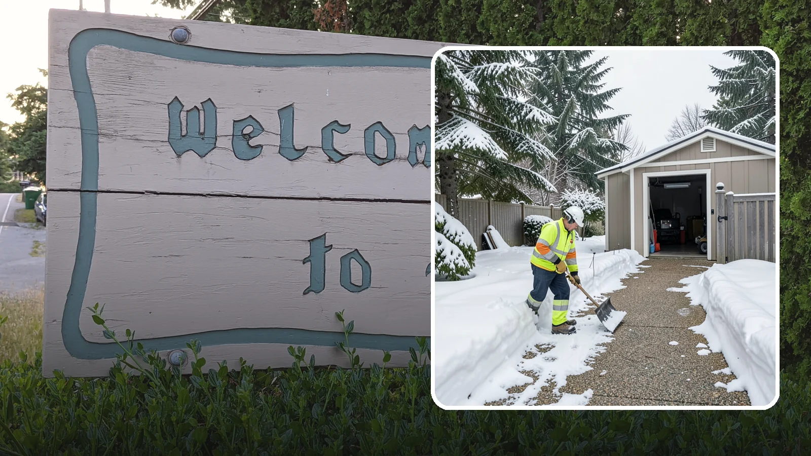 Backyard Walkway Clearing in Brier, Snohomish County, WA - We open backyard paths to sheds, gates, and utility areas that homeowners still need to reach after a snowfall.