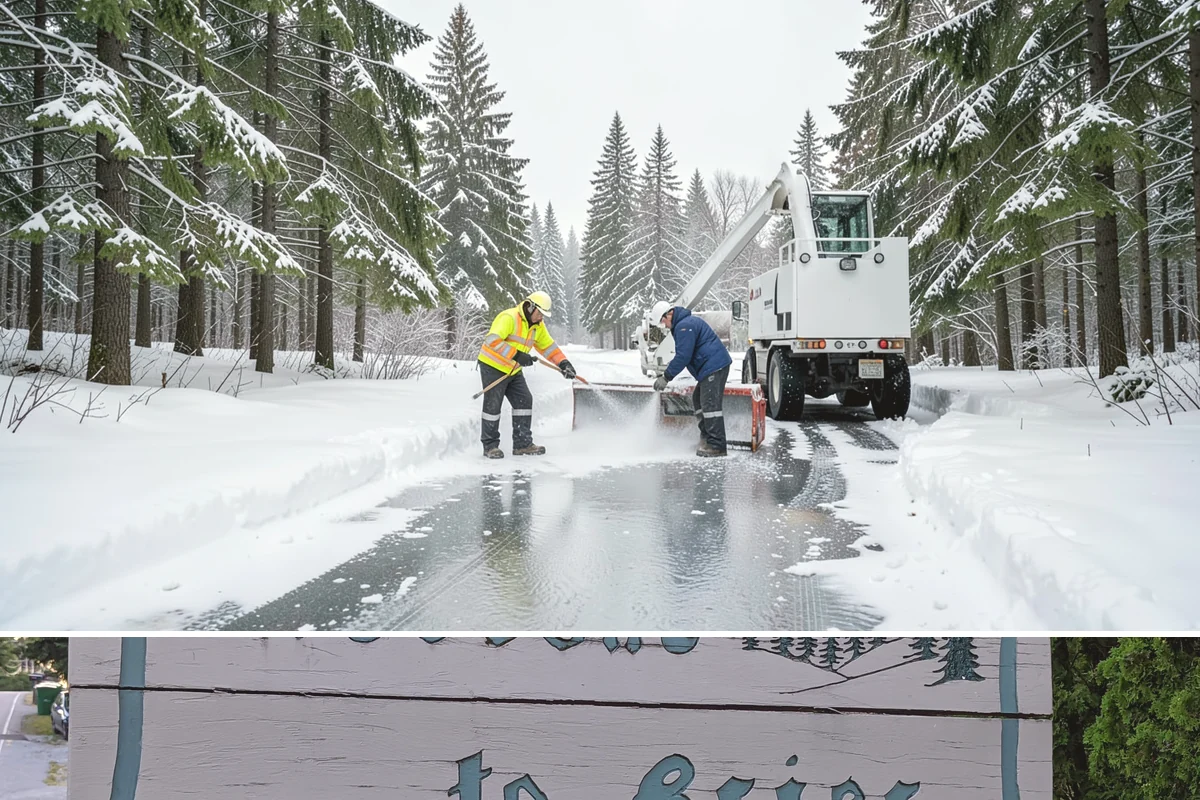 Backyard Walkway Clearing in Brier, Snohomish County, WA - Backyard paths matter most through the deep-winter weeks when shaded, tree-lined routes stay frozen long after open areas clear.