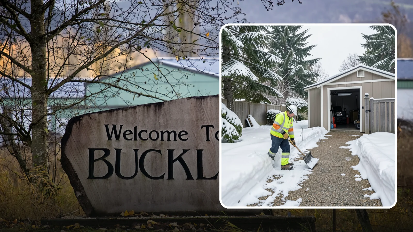 Backyard Walkway Clearing in Buckley, Pierce County, WA - We open backyard paths to sheds, gates, and utility areas that homeowners still need to reach after a snowfall.
