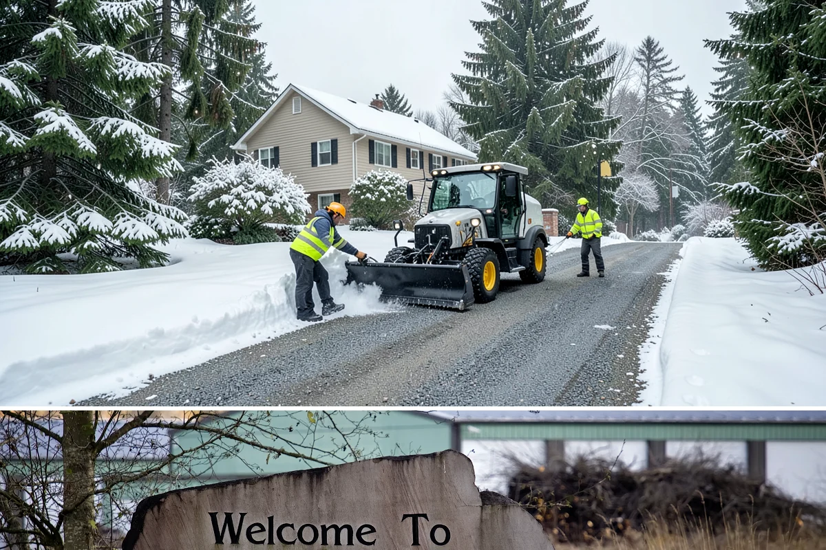 Backyard Walkway Clearing in Buckley, Pierce County, WA - Backyard paths matter most through the deep-winter weeks when shaded, tree-lined routes stay frozen long after open areas clear.