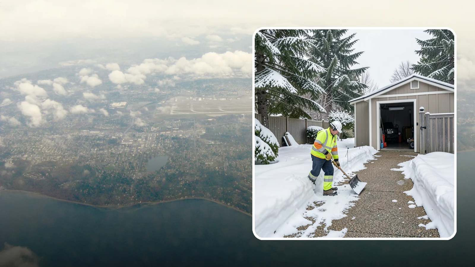 Backyard Walkway Clearing in Burien, King County, WA - We open backyard paths to sheds, gates, and utility areas that homeowners still need to reach after a snowfall.