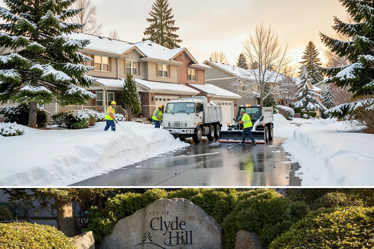 Backyard Walkway Clearing in Clyde Hill, King County, WA - Backyard paths matter most through the deep-winter weeks when shaded, tree-lined routes stay frozen long after open areas clear.