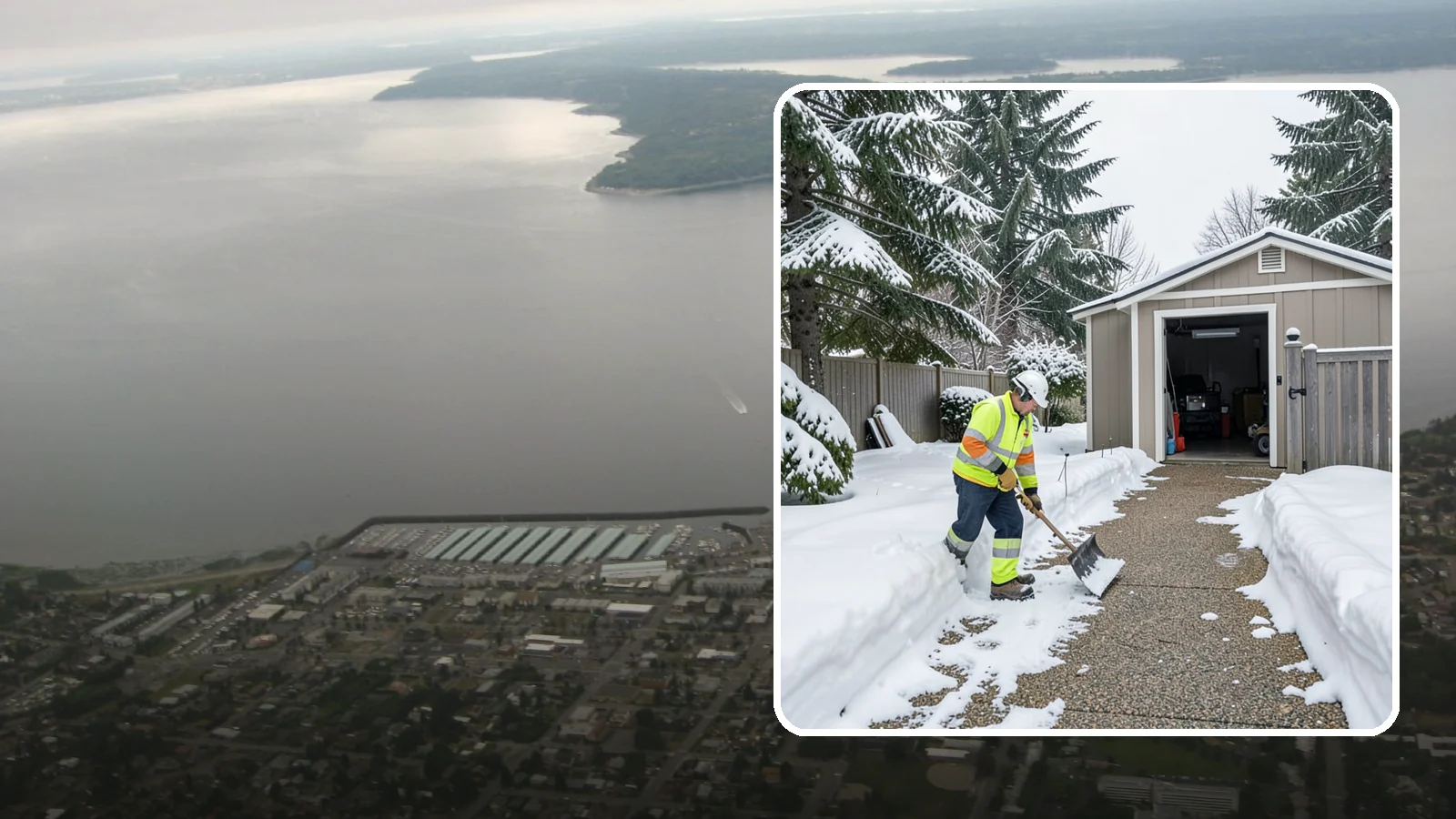 Backyard Walkway Clearing in Des Moines, King County, WA - We open backyard paths to sheds, gates, and utility areas that homeowners still need to reach after a snowfall.