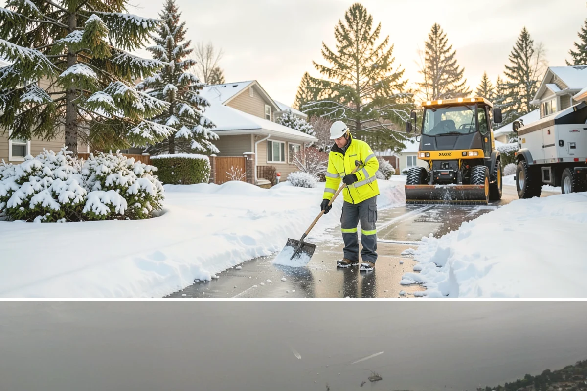 Backyard Walkway Clearing in Des Moines, King County, WA - Backyard paths matter most through the deep-winter weeks when shaded, tree-lined routes stay frozen long after open areas clear.