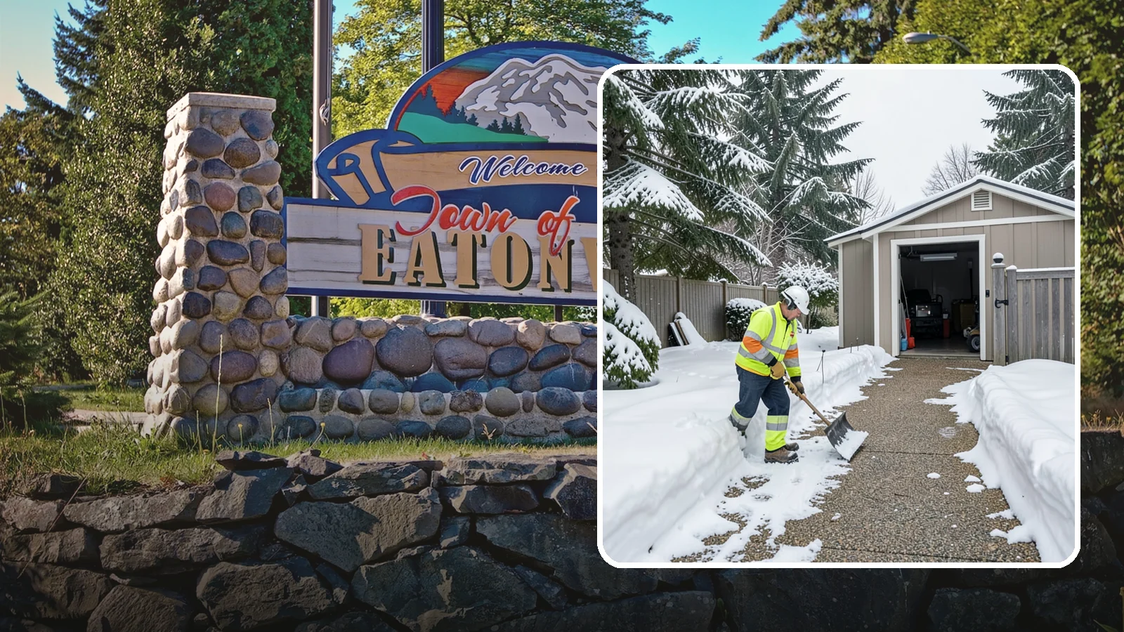 Backyard Walkway Clearing in Eatonville, Pierce County, WA - We open backyard paths to sheds, gates, and utility areas that homeowners still need to reach after a snowfall.