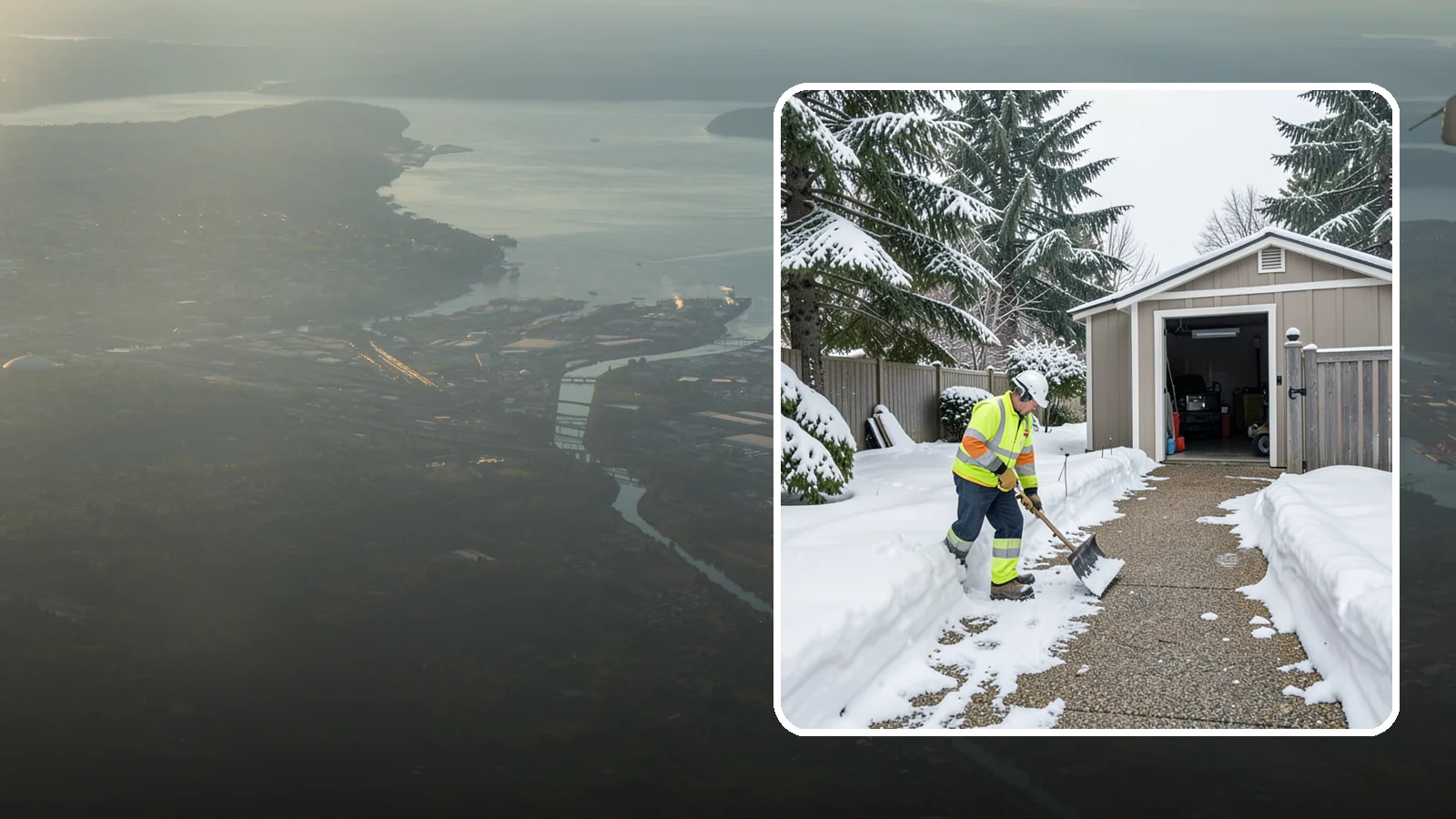 Backyard Walkway Clearing in Fife, Pierce County, WA - We open backyard paths to sheds, gates, and utility areas that homeowners still need to reach after a snowfall.