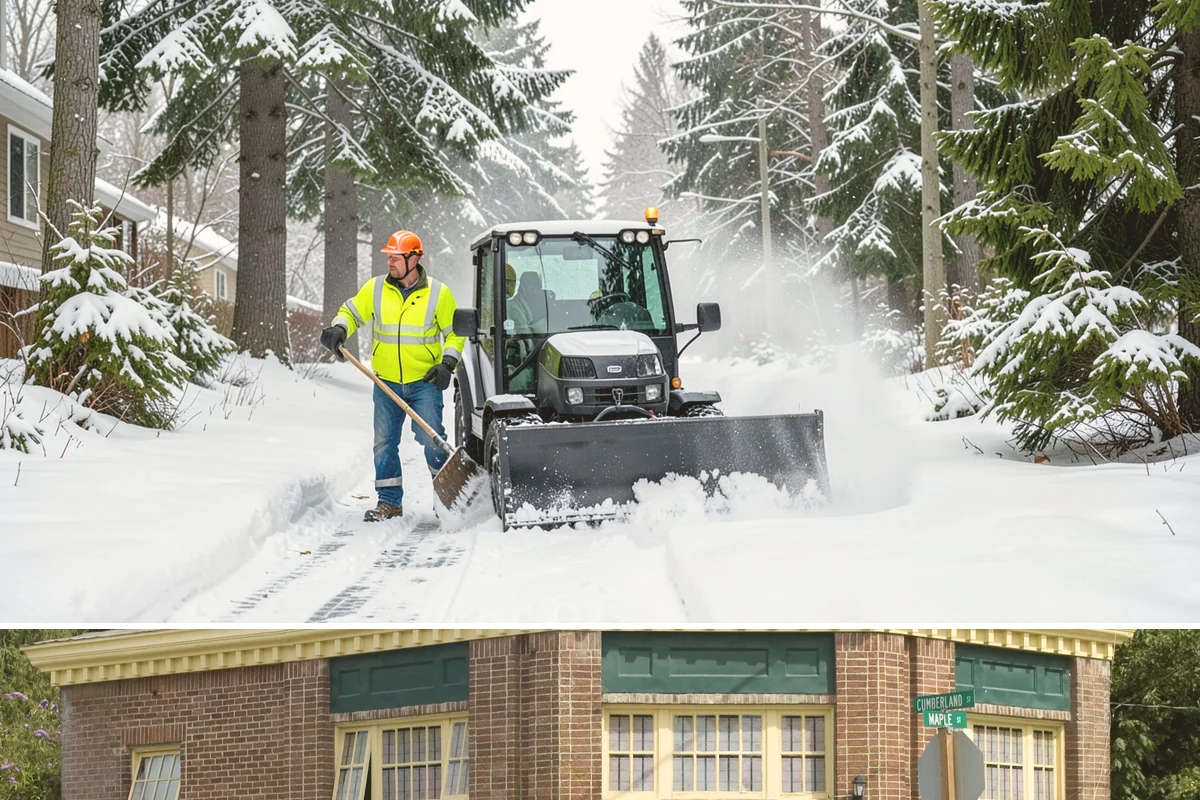 Backyard Walkway Clearing in Hamilton, Skagit County, WA - Backyard paths matter most through the deep-winter weeks when shaded, tree-lined routes stay frozen long after open areas clear.