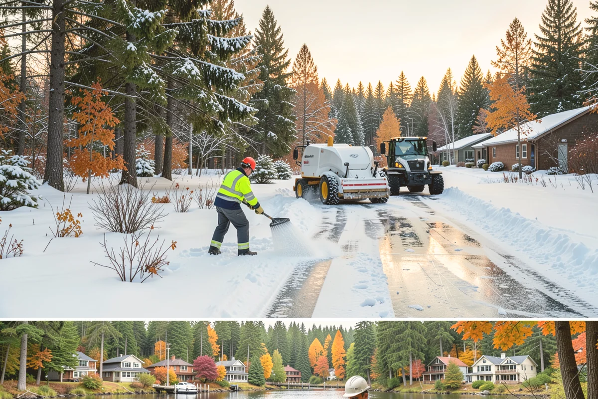 Backyard Walkway Clearing in La Conner, Skagit County, WA - Backyard paths matter most through the deep-winter weeks when shaded, tree-lined routes stay frozen long after open areas clear.