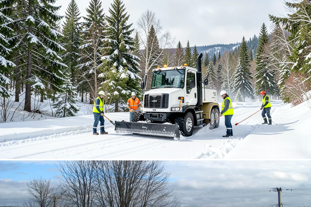 Backyard Walkway Clearing in Langley, Island County, WA - Backyard paths matter most through the deep-winter weeks when shaded, tree-lined routes stay frozen long after open areas clear.