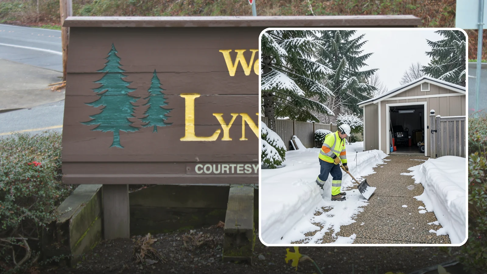 Backyard Walkway Clearing in Lynnwood, Snohomish County, WA - We open backyard paths to sheds, gates, and utility areas that homeowners still need to reach after a snowfall.