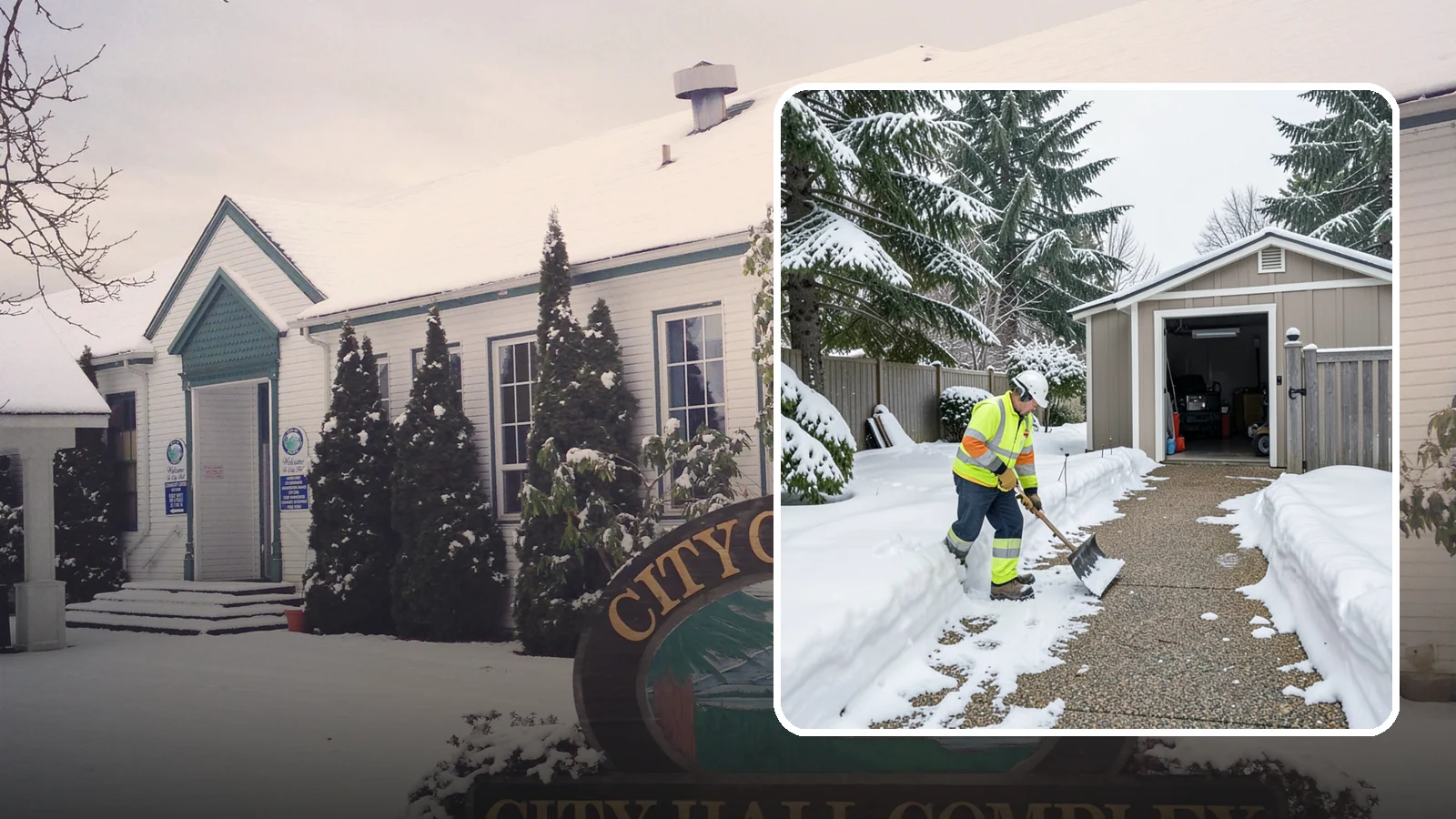 Backyard Walkway Clearing in Pacific, King County, WA - We open backyard paths to sheds, gates, and utility areas that homeowners still need to reach after a snowfall.