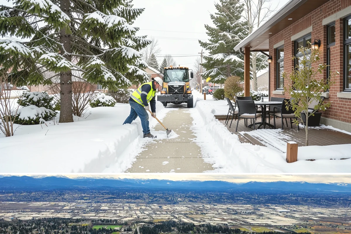 Backyard Walkway Clearing in SeaTac, King County, WA - Backyard paths matter most through the deep-winter weeks when shaded, tree-lined routes stay frozen long after open areas clear.