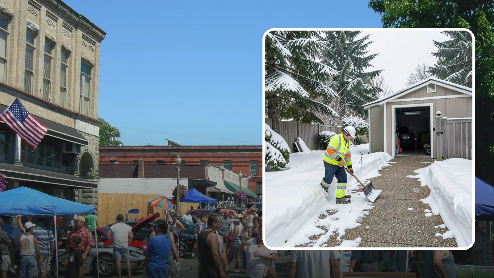 Backyard Walkway Clearing in Snohomish, Snohomish County, WA - We open backyard paths to sheds, gates, and utility areas that homeowners still need to reach after a snowfall.