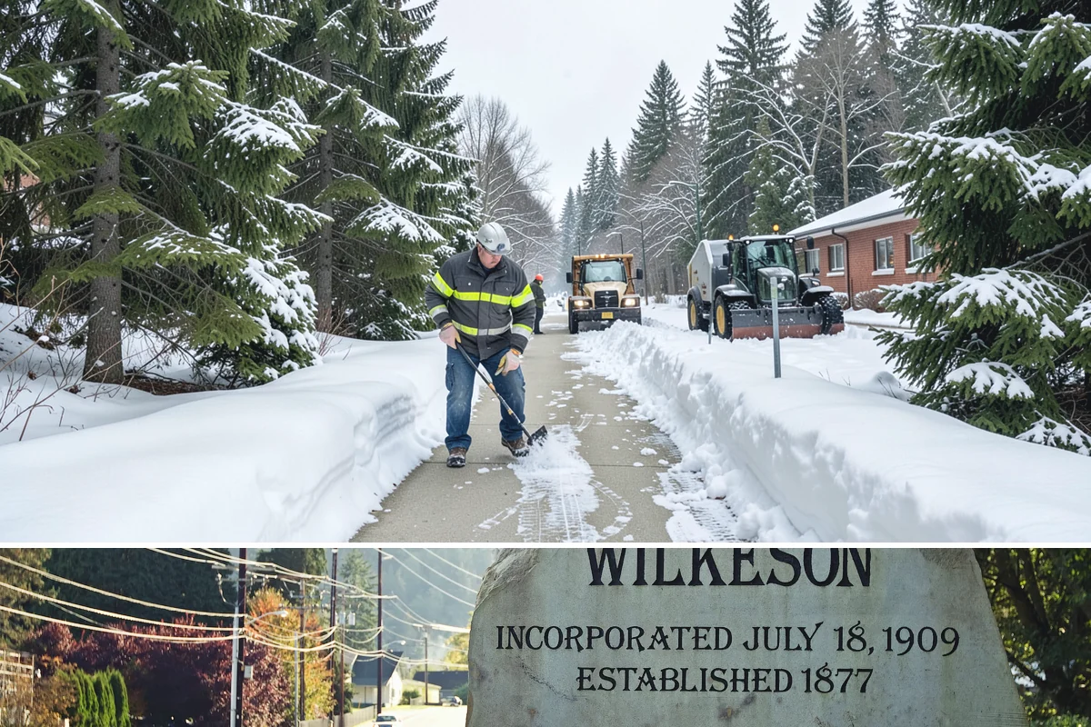 Backyard Walkway Clearing in Wilkeson, Pierce County, WA - Backyard paths matter most through the deep-winter weeks when shaded, tree-lined routes stay frozen long after open areas clear.