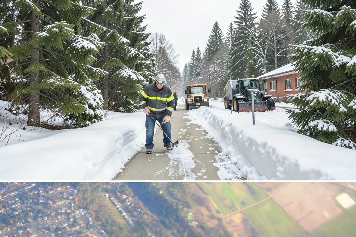 Bank Branch Snow Removal in Algona, King County, WA - Branch demand concentrates in December through February around short lowland cold snaps.