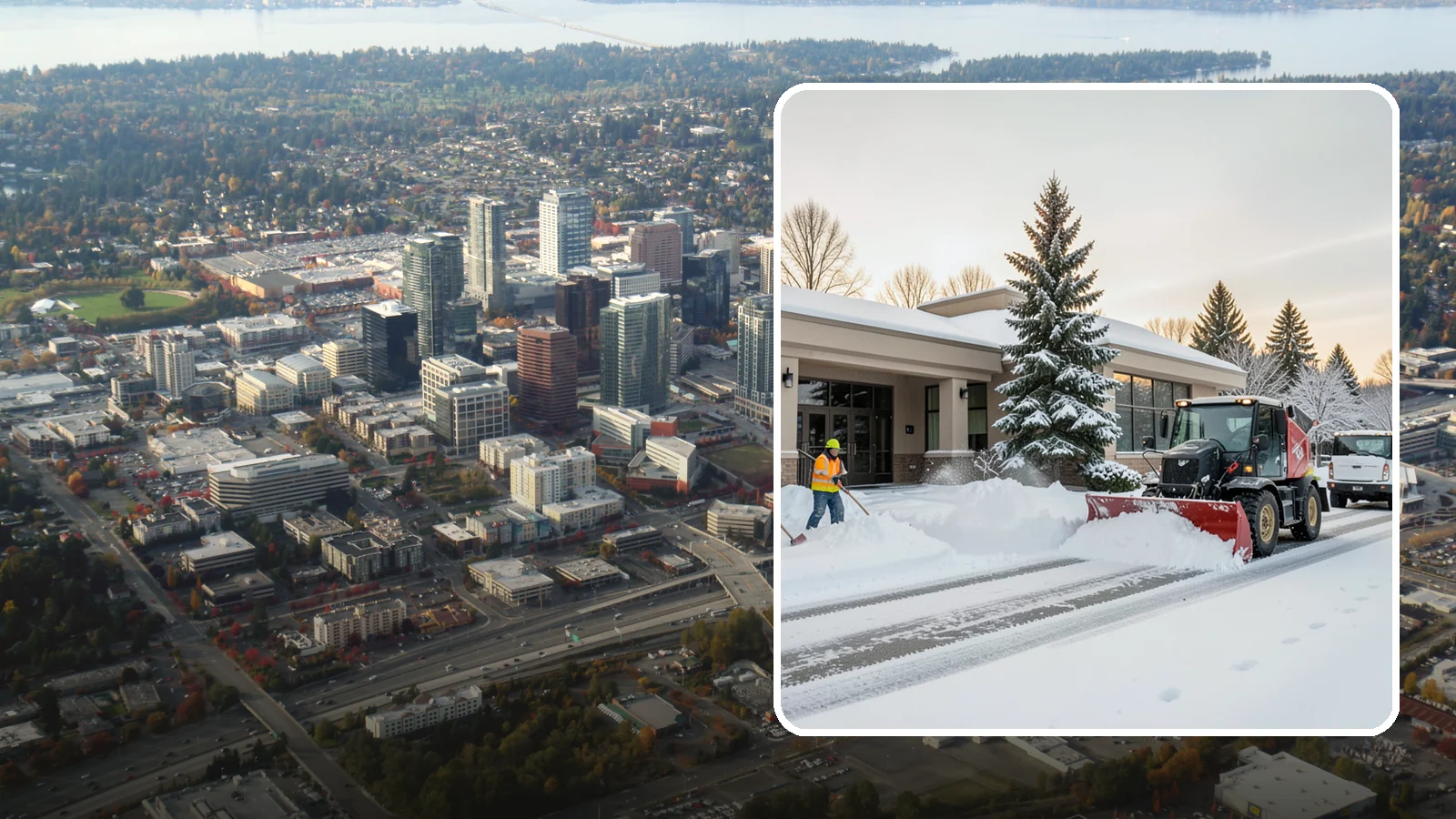 Bank Branch Snow Removal in Bellevue, King County, WA - Keep your drive-through lanes, ATM approaches, and customer entrance clear so members can bank safely the moment a snow event...