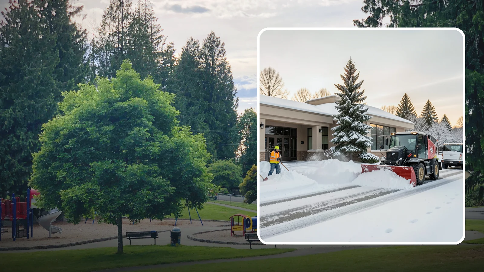 Bank Branch Snow Removal in Bonney Lake, Pierce County, WA - Keep your drive-through lanes, ATM approaches, and customer entrance clear so members can bank safely the moment a snow event...