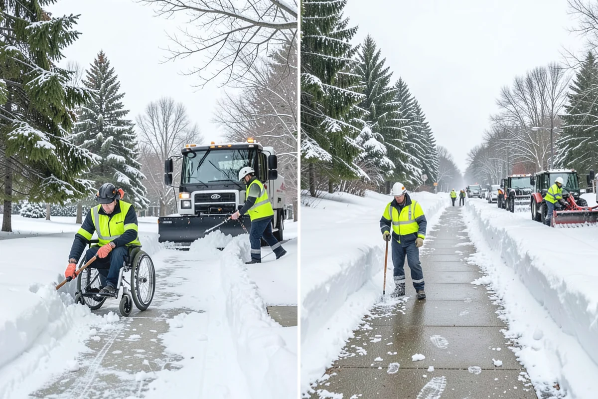 Bank Branch Snow Removal in Bonney Lake, Pierce County, WA - Identify drive-through lanes, ATM pads, and the entrance walk
