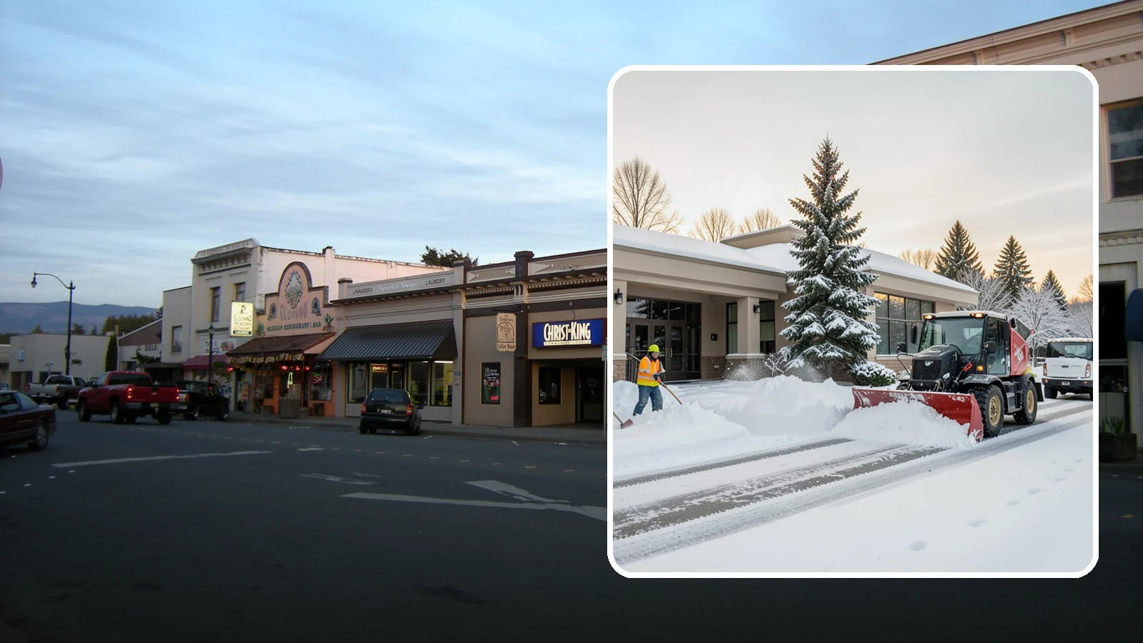 Bank Branch Snow Removal in Burlington, Skagit County, WA - Keep your drive-through lanes, ATM approaches, and customer entrance clear so members can bank safely the moment a snow event...
