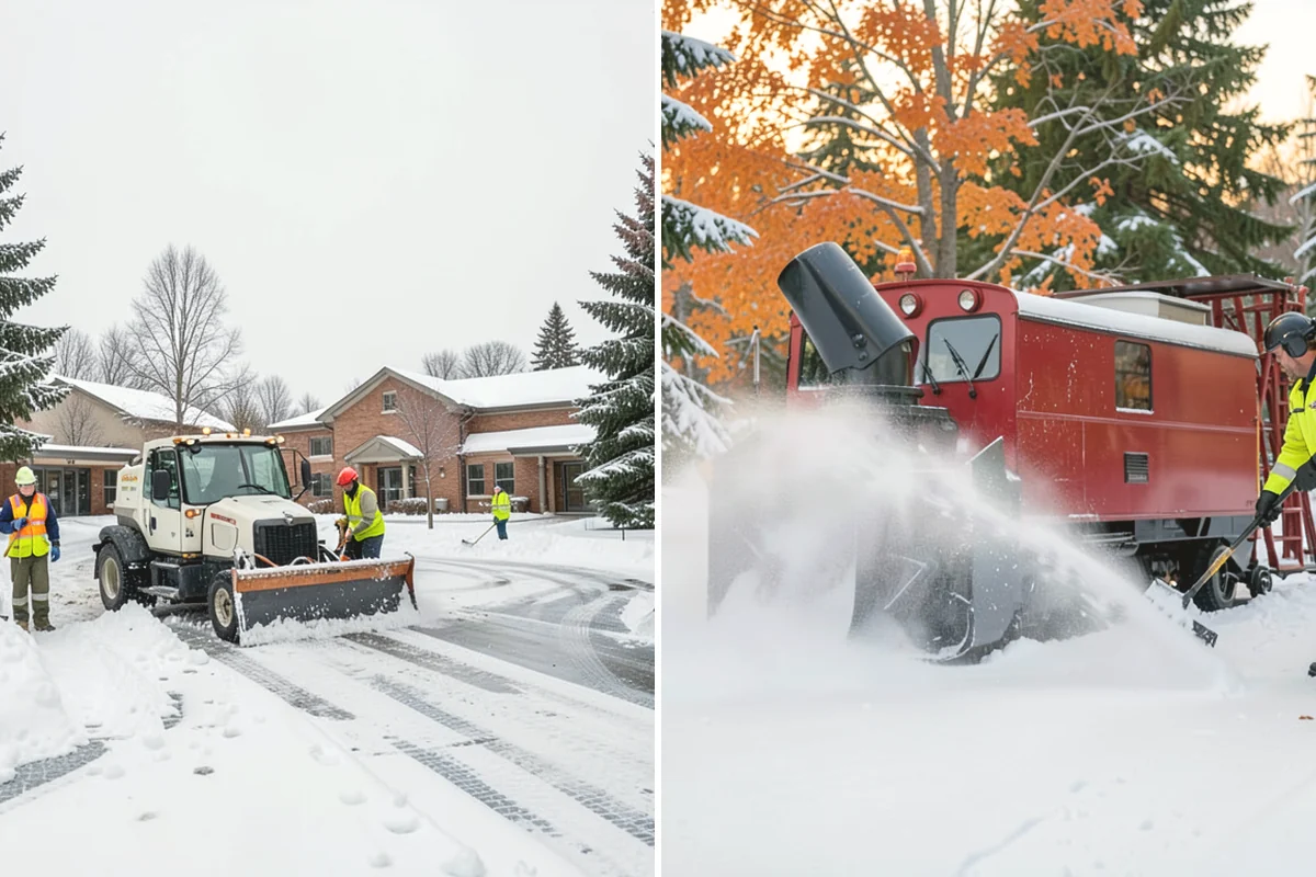 Bank Branch Snow Removal in Carnation, King County, WA - Identify drive-through lanes, ATM pads, and the entrance walk
