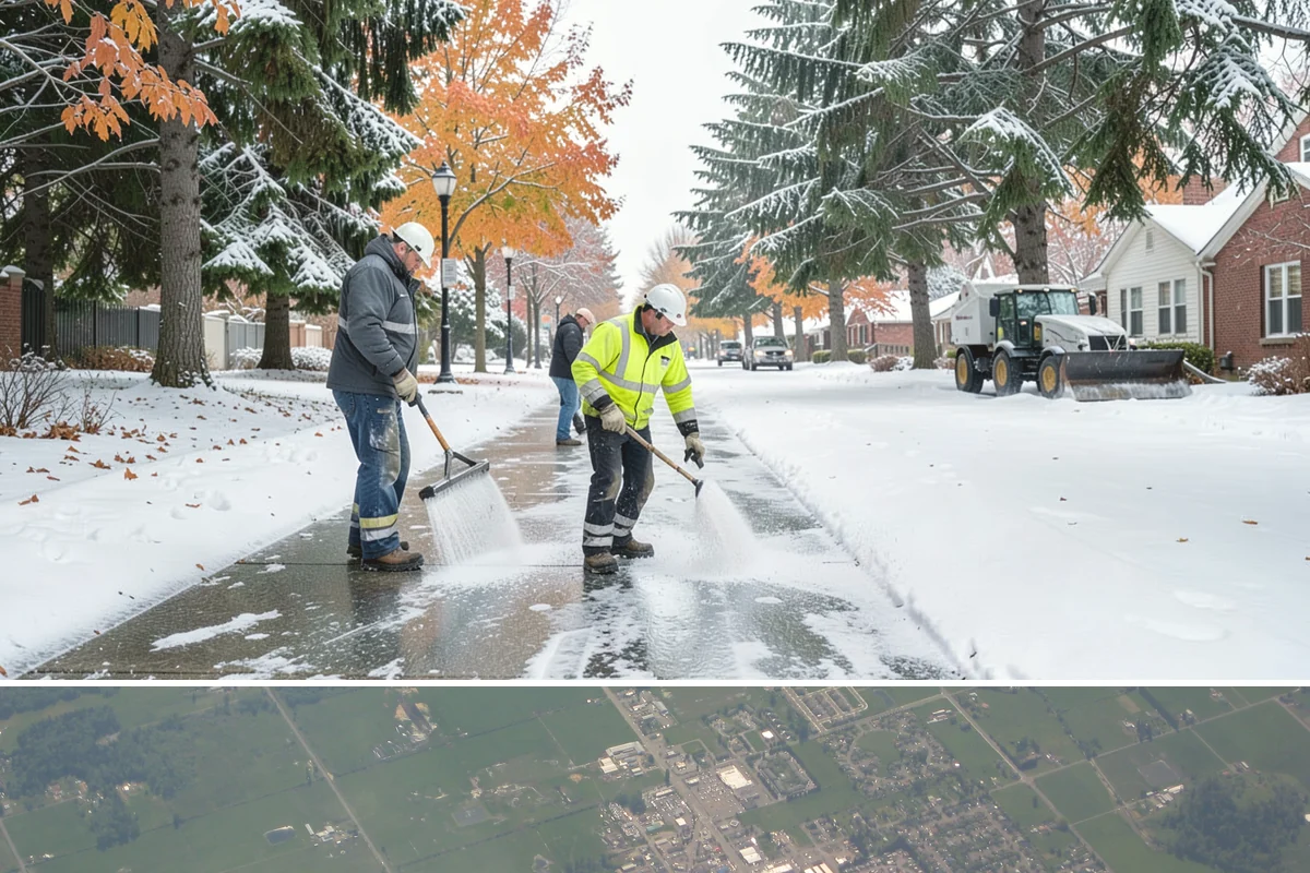 Bank Branch Snow Removal in Enumclaw, King County, WA - Branch demand concentrates in December through February around short lowland cold snaps.
