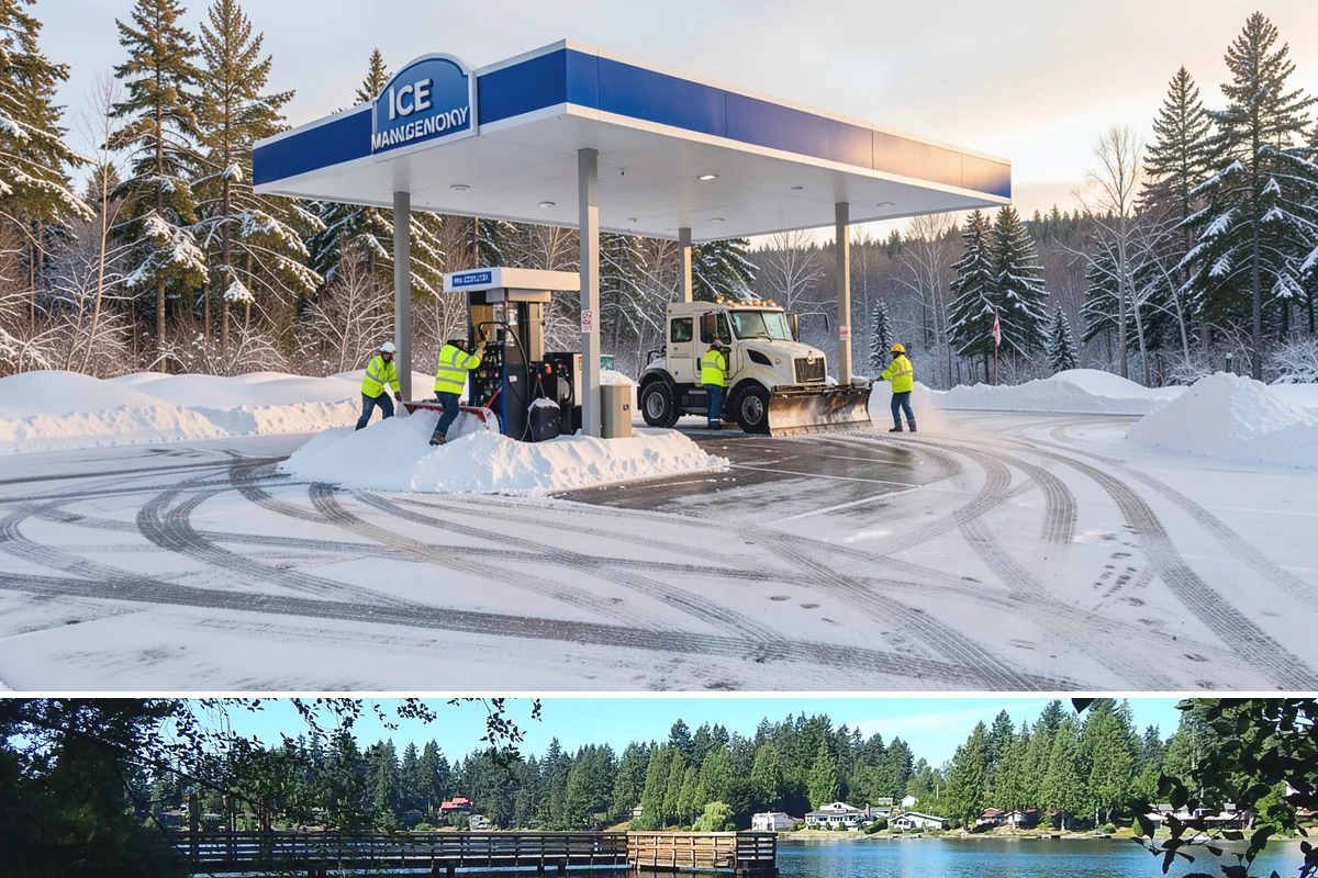 Bank Branch Snow Removal in Federal Way, King County, WA - Branch demand concentrates in December through February around short lowland cold snaps.