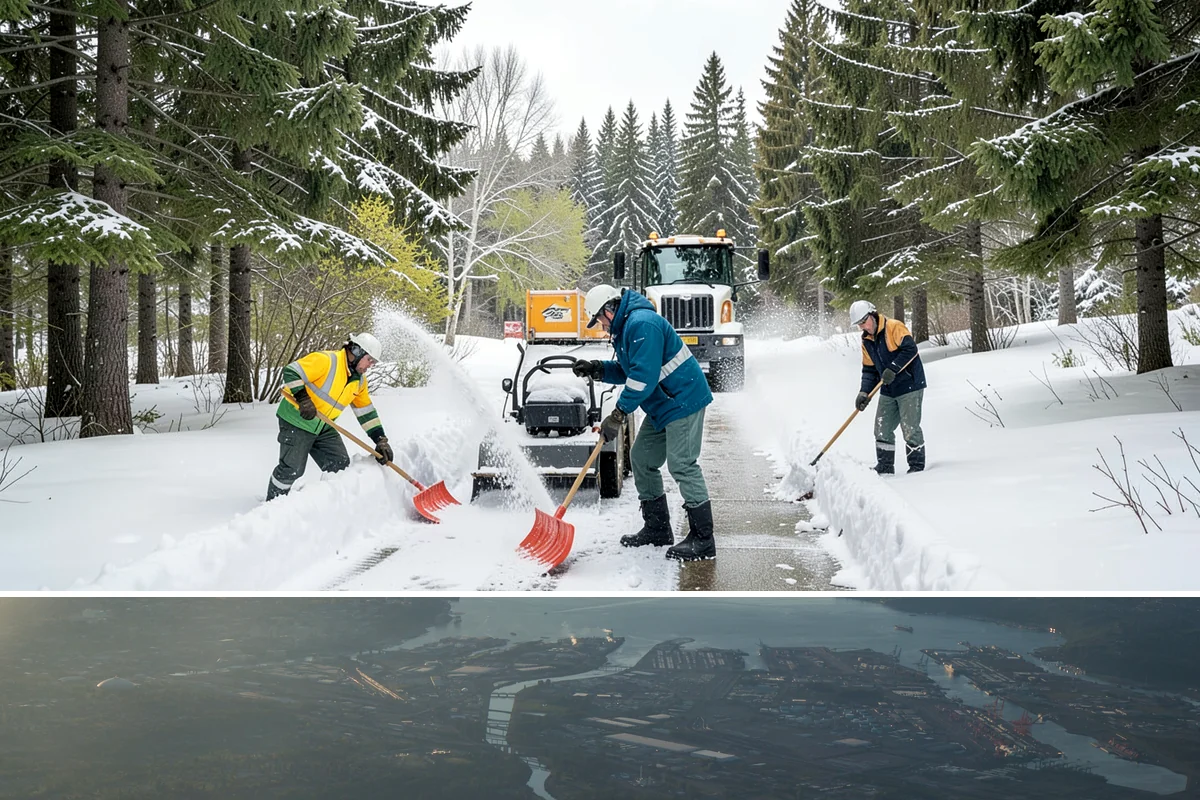 Bank Branch Snow Removal in Fife, Pierce County, WA - Branch demand concentrates in December through February around short lowland cold snaps.