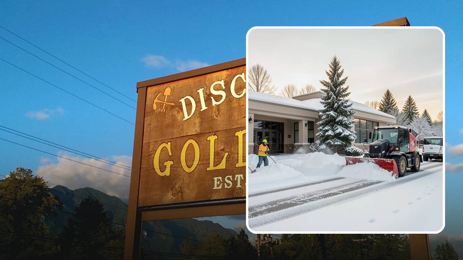 Bank Branch Snow Removal in Gold Bar, Snohomish County, WA - Keep your drive-through lanes, ATM approaches, and customer entrance clear so members can bank safely the moment a snow event...