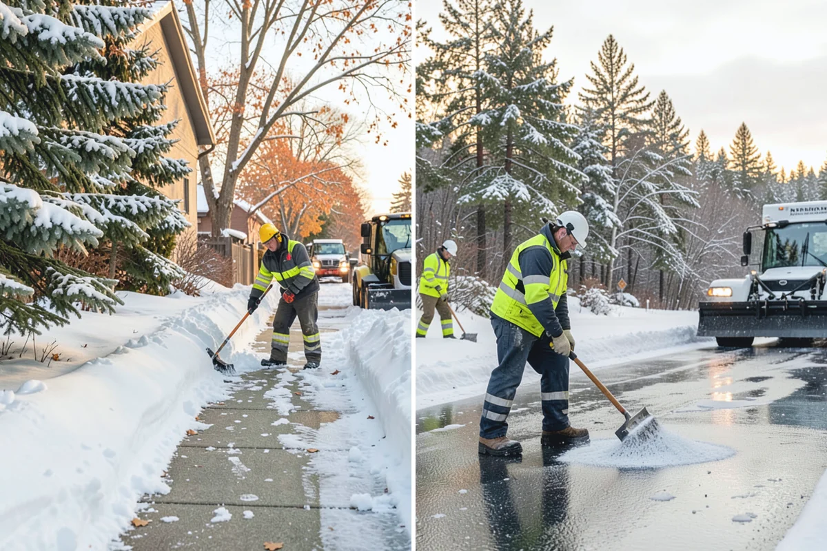Bank Branch Snow Removal in Gold Bar, Snohomish County, WA - Identify drive-through lanes, ATM pads, and the entrance walk