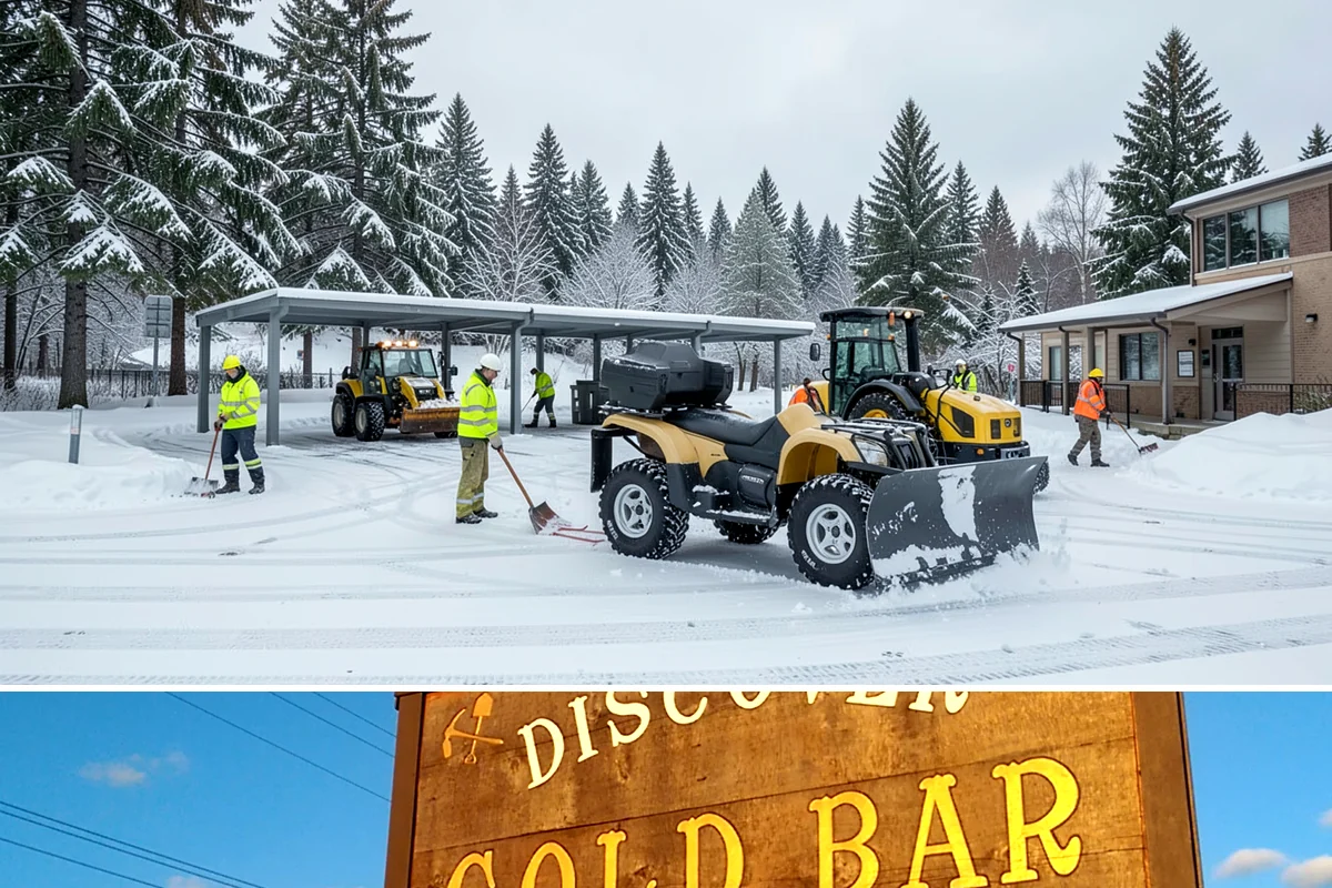 Bank Branch Snow Removal in Gold Bar, Snohomish County, WA - Branch demand concentrates in December through February around short lowland cold snaps.