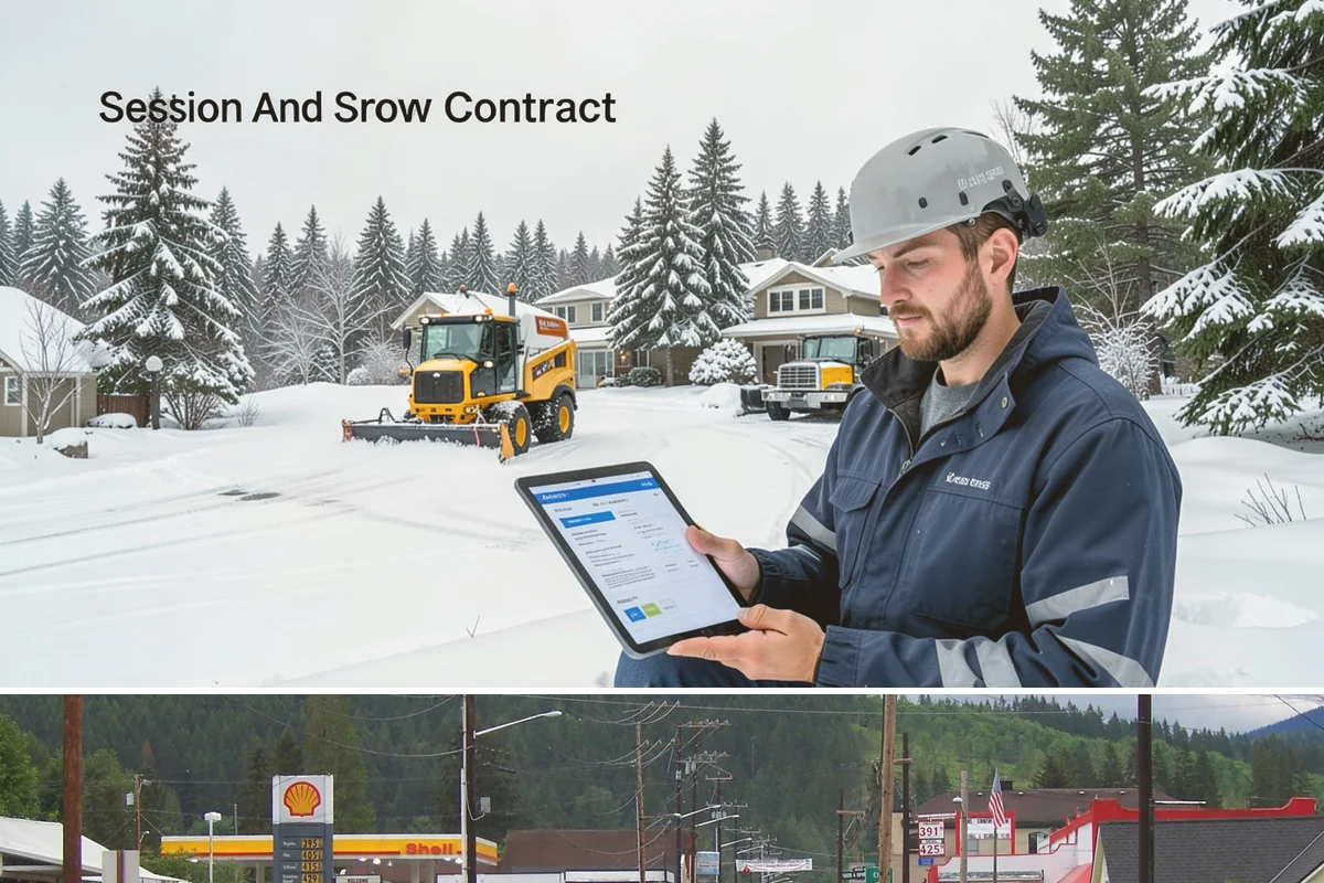 Bank Branch Snow Removal in Granite Falls, Snohomish County, WA - Branch demand concentrates in December through February around short lowland cold snaps.