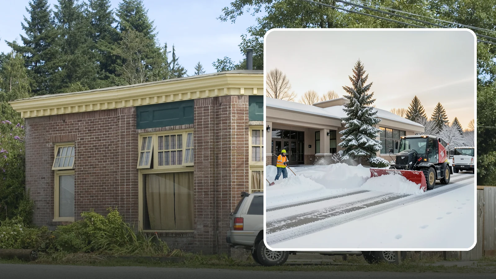 Bank Branch Snow Removal in Hamilton, Skagit County, WA - Keep your drive-through lanes, ATM approaches, and customer entrance clear so members can bank safely the moment a snow event...