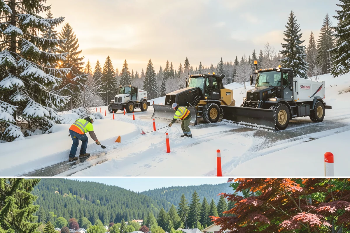 Bank Branch Snow Removal in Index, Snohomish County, WA - Branch demand concentrates in December through February around short lowland cold snaps.