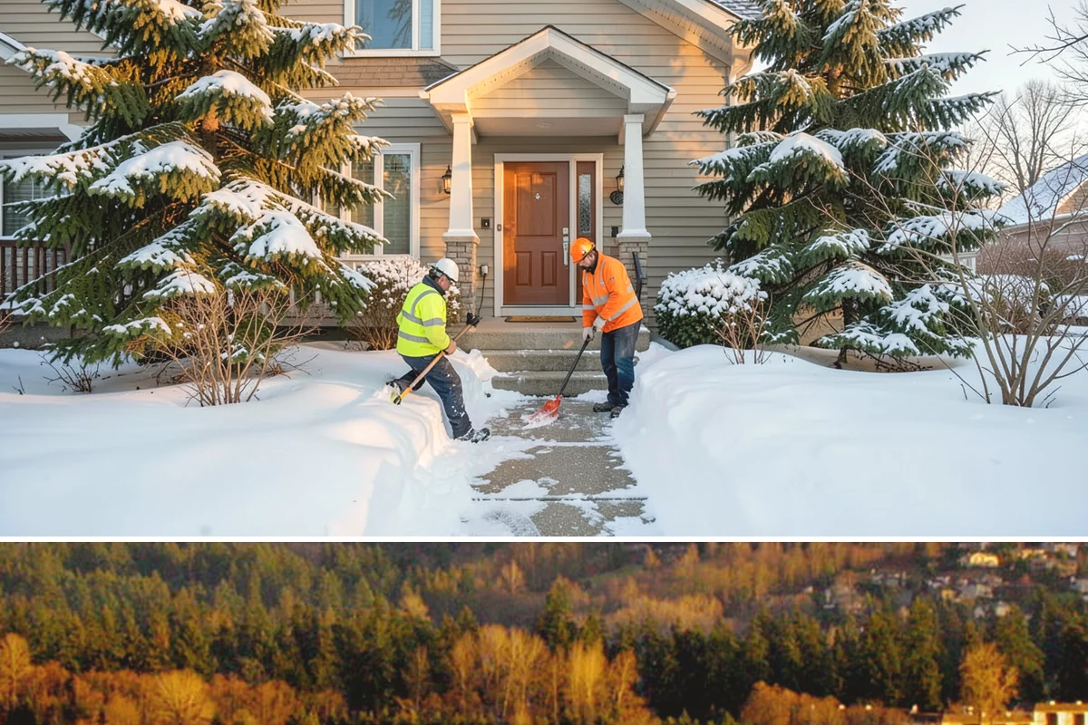 Bank Branch Snow Removal in Kenmore, King County, WA - Branch demand concentrates in December through February around short lowland cold snaps.