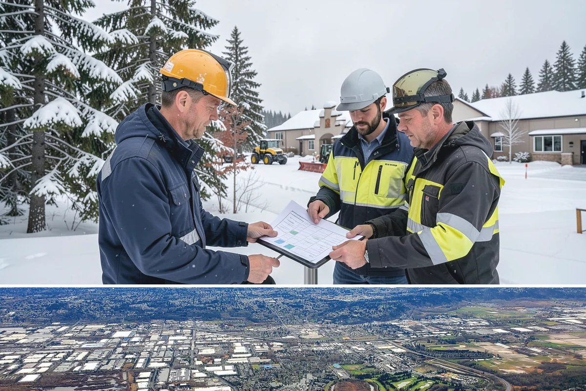 Bank Branch Snow Removal in Kent, King County, WA - Branch demand concentrates in December through February around short lowland cold snaps.