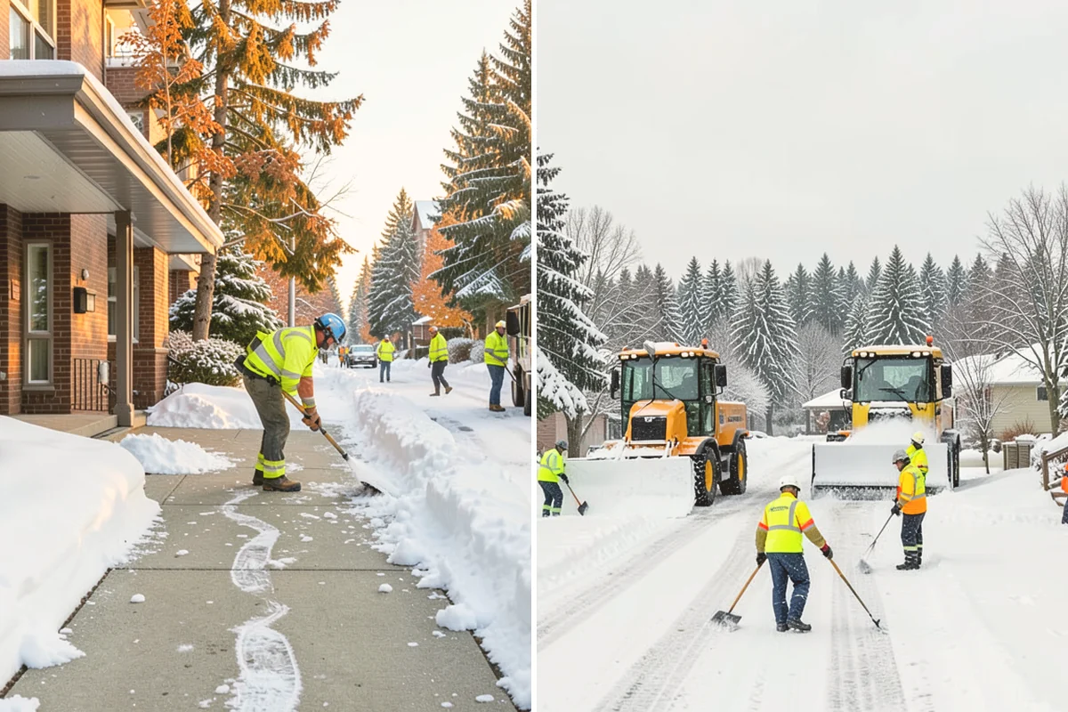 Bank Branch Snow Removal in Kirkland, King County, WA - Identify drive-through lanes, ATM pads, and the entrance walk