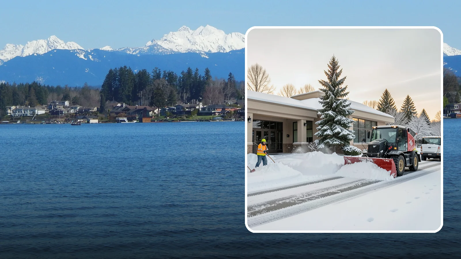 Bank Branch Snow Removal in Lake Stevens, Snohomish County, WA - Keep your drive-through lanes, ATM approaches, and customer entrance clear so members can bank safely the moment a snow event...