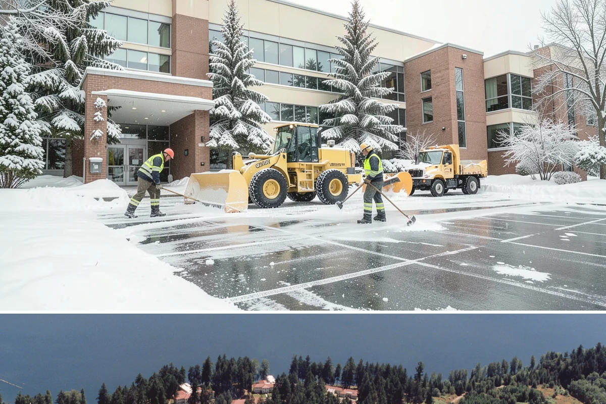 Bank Branch Snow Removal in Lakewood, Pierce County, WA - Branch demand concentrates in December through February around short lowland cold snaps.